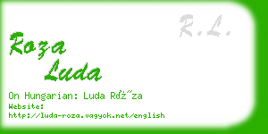 roza luda business card